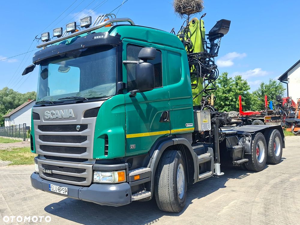 Scania G480 6x4 manual*zwolnica*Hds Loglift 215Z - 4