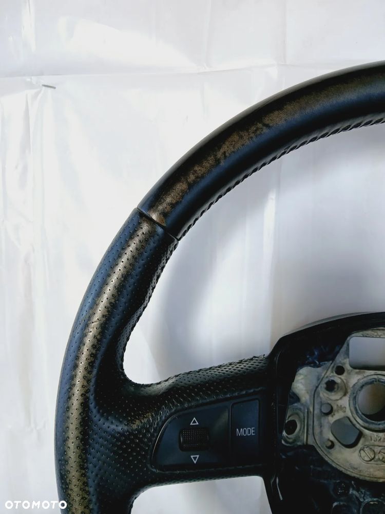 Kierownica Skórzana Skóra Czarna 3-Ramienna Audi A6 C6 4F0419091AP - 7