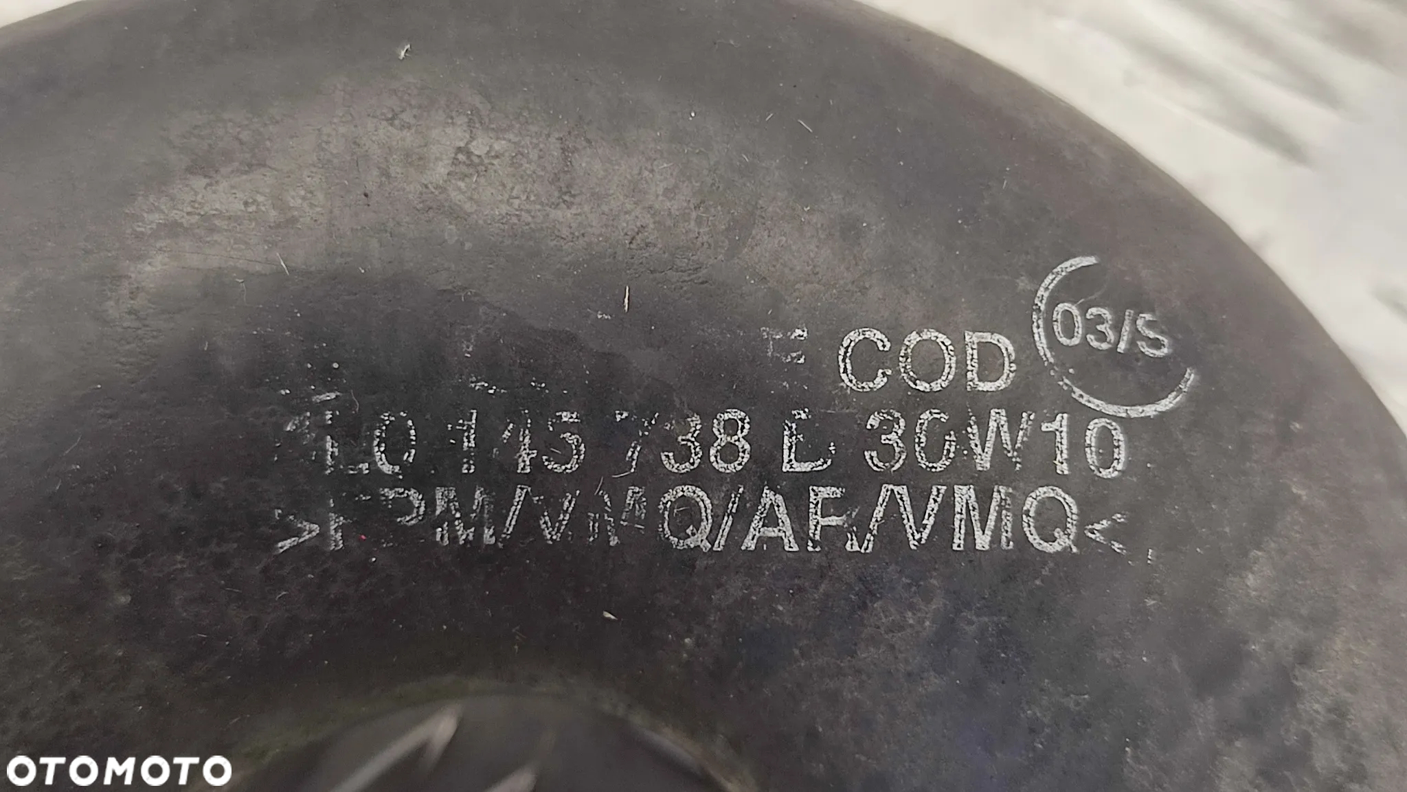 AUDI Q7 7L 05-15R PRZEWOD WAZ RURA INTERCOOLERA 3.0 4L0145738 4L0145738B ORYGINAL - 3