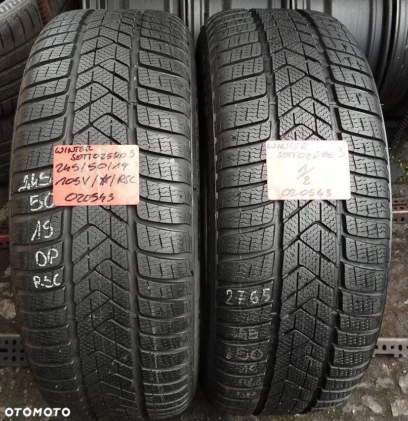 Pirelli Winter SottoZero 3 245 50 19 105 V 3PMSF run flat, * - BMW 2szt - 1