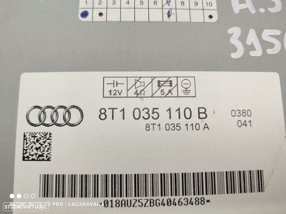 SISTEMA AUDIO / RADIO CD AUDI A5 2008 -8T1035110B - 1