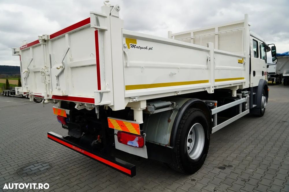 MAN TGM 18.340 / 4X2 / BASCĂLARE 3 LATERALĂ / BANCĂ HIDRODOXY / CAMION CU 7 LOCURI / BORDMATIC - 19