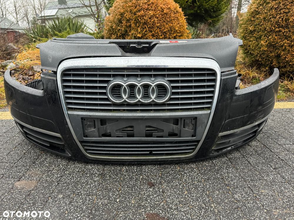 PRZÓD KOMPLETNY ZDERZAK PAS MASKA XENON AUDI A6 C6 LZ9Y - 1