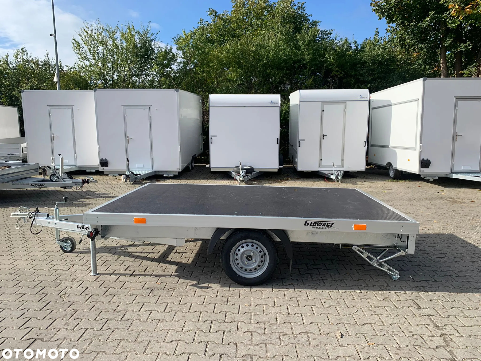 Głowacz Przyczepa do transportu saun, jacuzzi , bali itd.Wymiar 300×200 cm, wyposażona w podpory - 12
