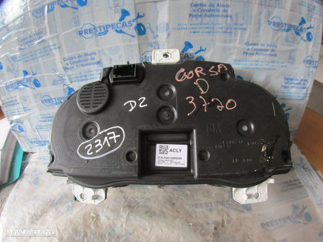 Quadrante P0013369220 OPEL CORSA D FASE 2 2012 1.3CDTI 75CV 5P BRONZE KM/H DIGITAL OPEL CORSA D FASE 2 2011 1.3CDTI 95CV 5P BRANCO - 2
