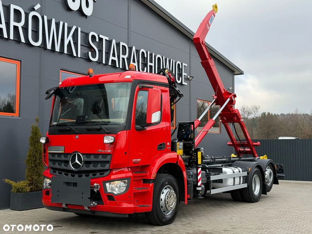 Mercedes-Benz Arocs 2532 // E6 // hakowiec // żuraw Palfinger 14001 EH // czołownica do pługu, odśnieżarka, piaskarka, solarka, pług do śniegu - 14