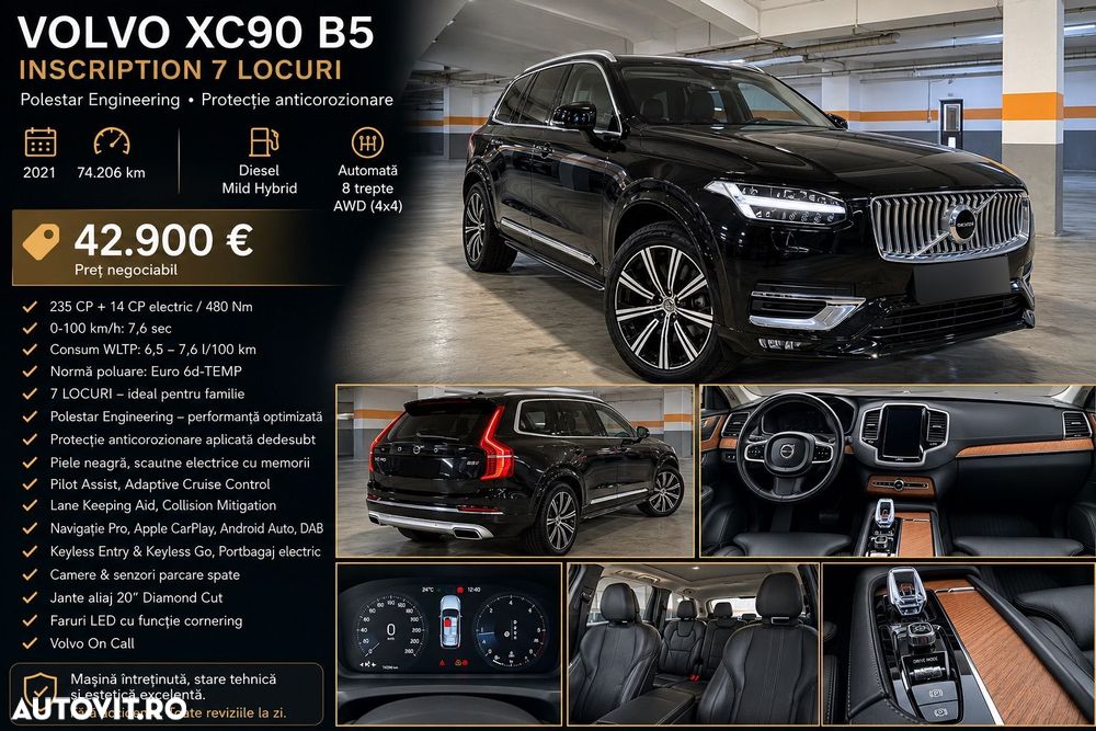 Volvo XC 90 B5 MHEV AWD 7 locuri Inscription - 1