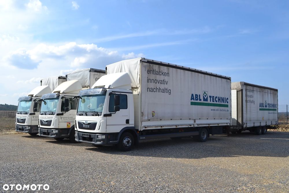 MAN TGL 12.250 Firanka Firana 7,8 m Zestaw objętościowy TGM Atego Automat Klima Blokada mostu - 2