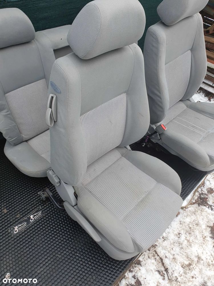 Fotele Fotel Kanapa Welur Jasne Siwe Podlokietnik VW Golf IV 4 3 drzwi komplet - 19