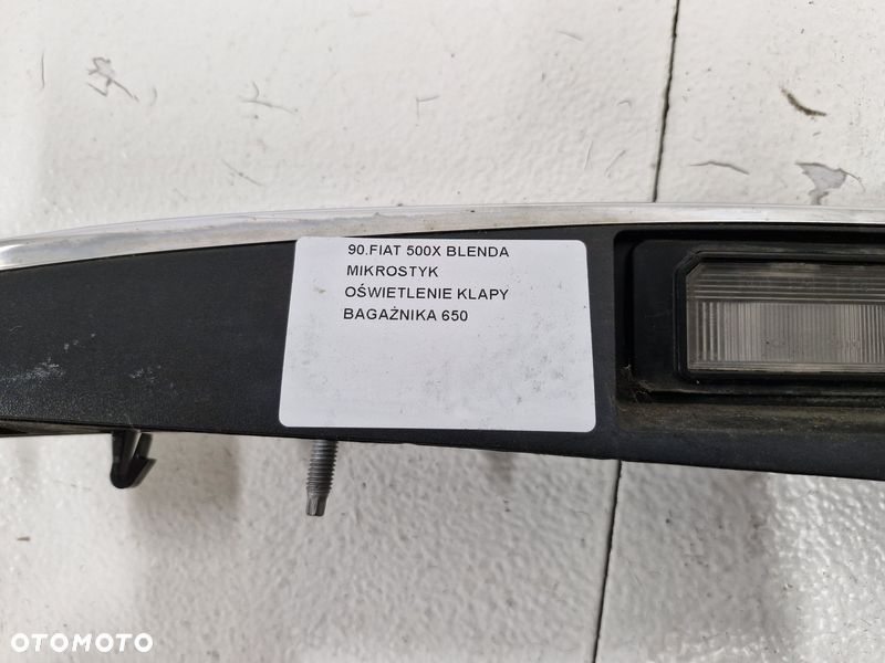 fiat 500x 500 x blenda mikrostyk oświetlenie klapy bagażnika - 12