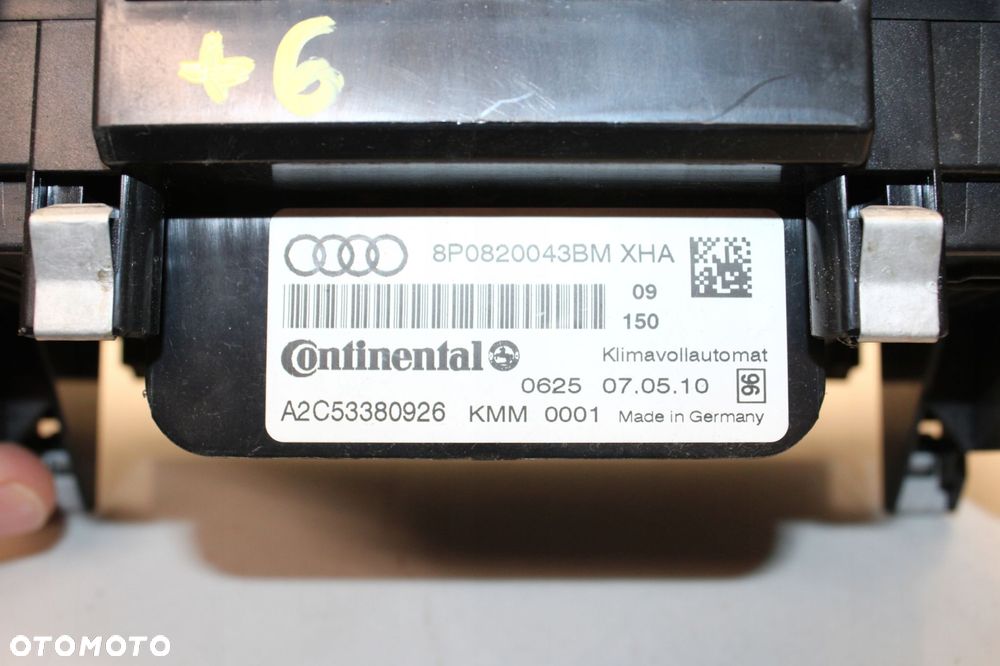 audi a3 8p lift 08r- panel klimatyzacji nawiewu 8p0820043bm - 2