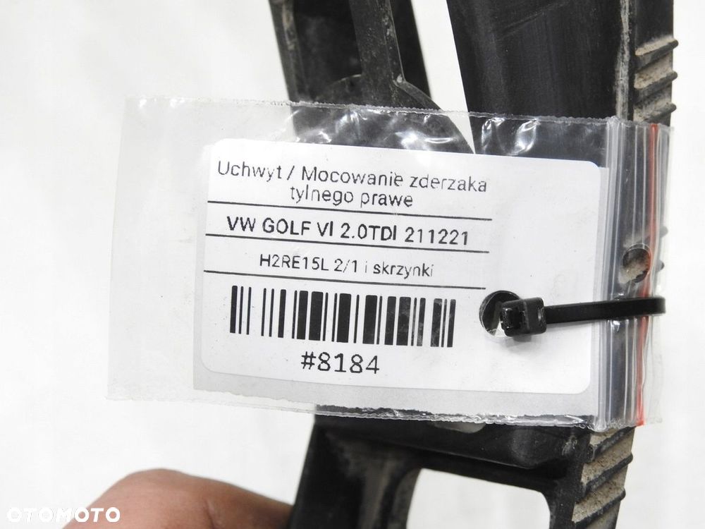 ŚLIZG ZDERZAKA PRAWY TYŁ VW GOLF VI - 7