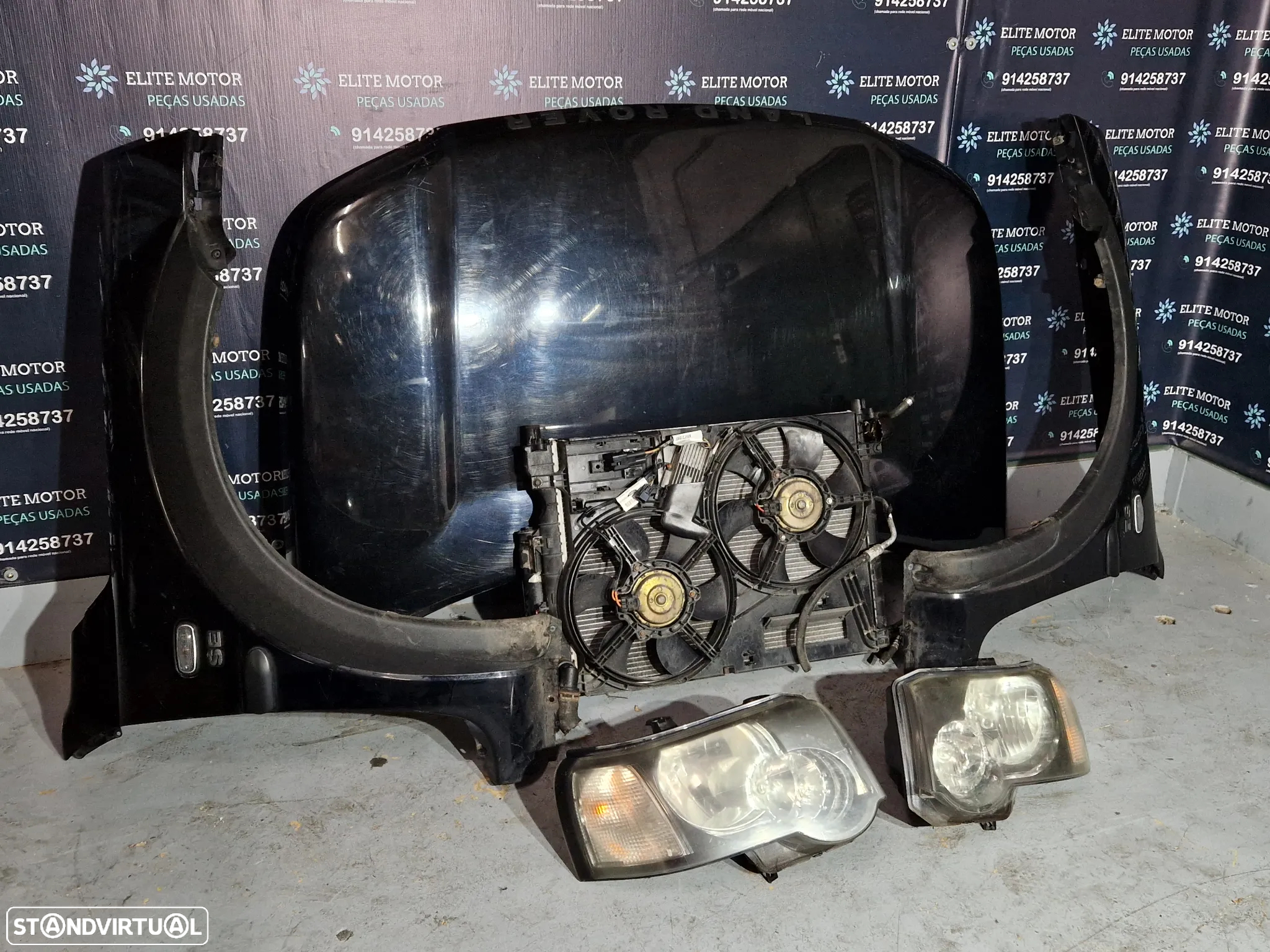 Frente completa usada LAND ROVER FREELANDER TD4 FACELIFT capot parachoques guardalamas oticas - 4