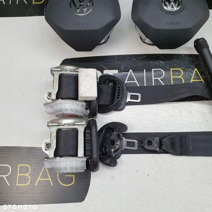 VW CADDY 2K7 DESKA ROZDZIELCZA KONSOLA KOKPIT PULPIT PODUSZKI AIRBAG AIR BAG PASY KURTYNY KIT SET - 14