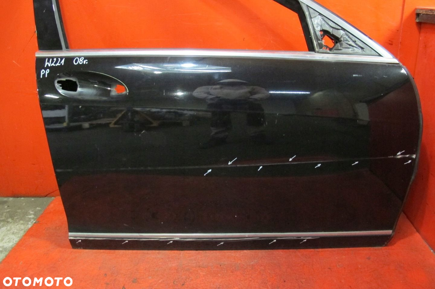 MERCEDES S-KLASA W221 221 CZARNE DRZWI PRZÓD PRAWE C197 - 3