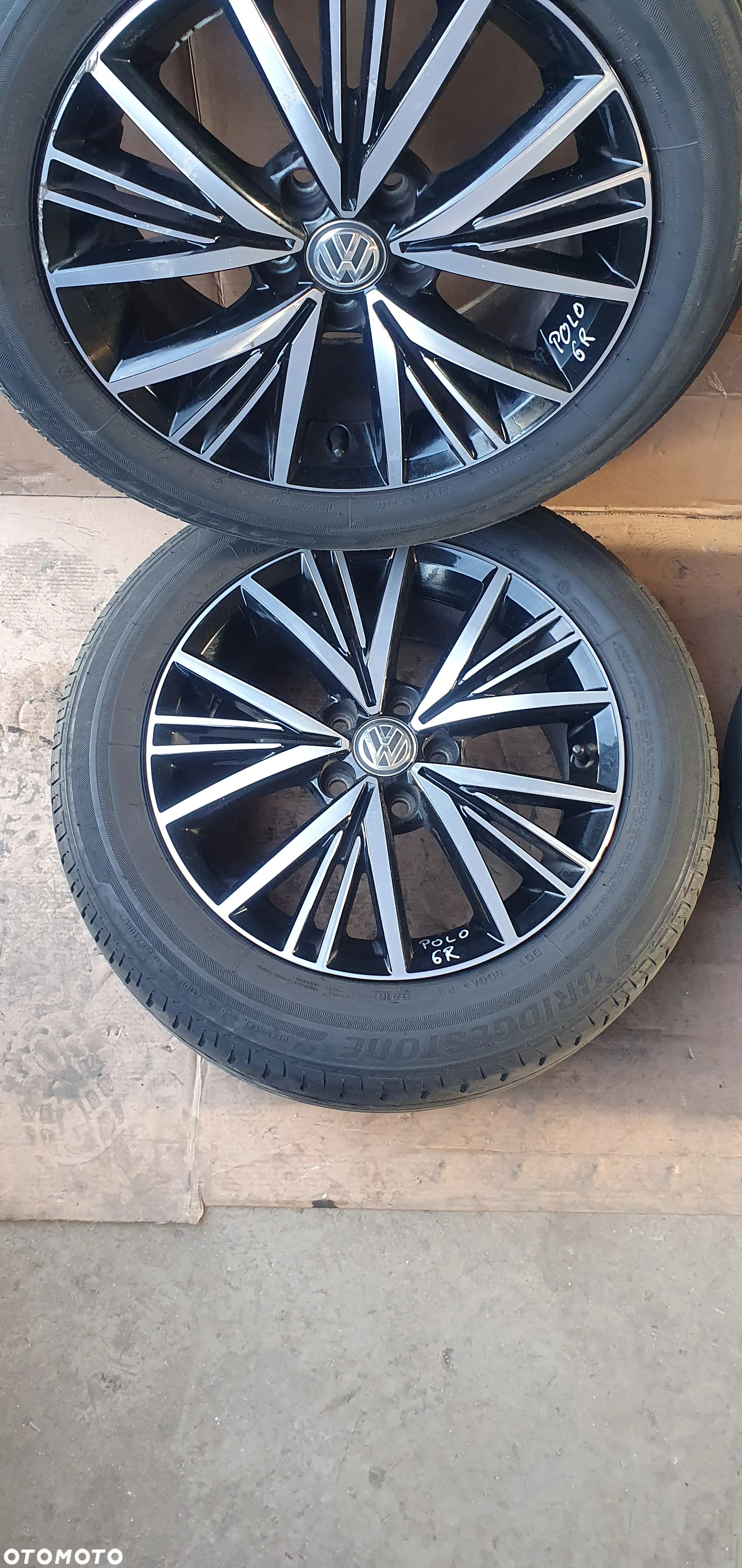 Alufelgi alusy z oponami 5x100 185/60 R15 VW Polo V 6R 6C0601025L - 3