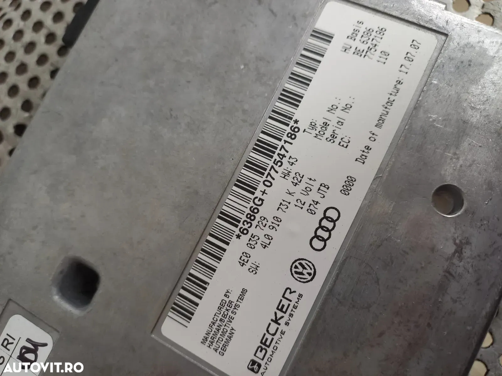 Modul Interferenta MMi Audi Q7 4L A6 C6 A8 D3 Etc Cod 4E - Dezmembrari Arad - 6
