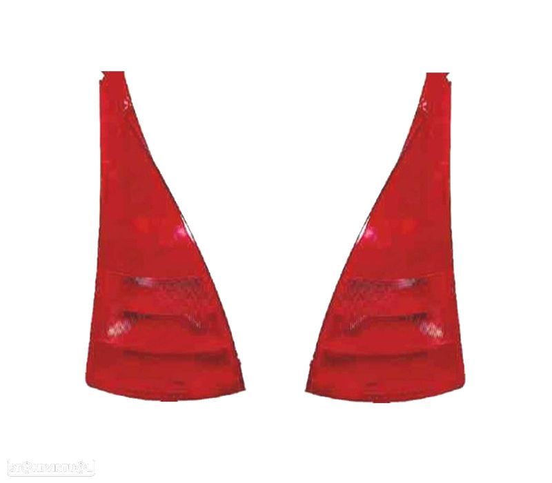 FAROLINS PARA CITROEN C3 02-10 VERMELHO - 1