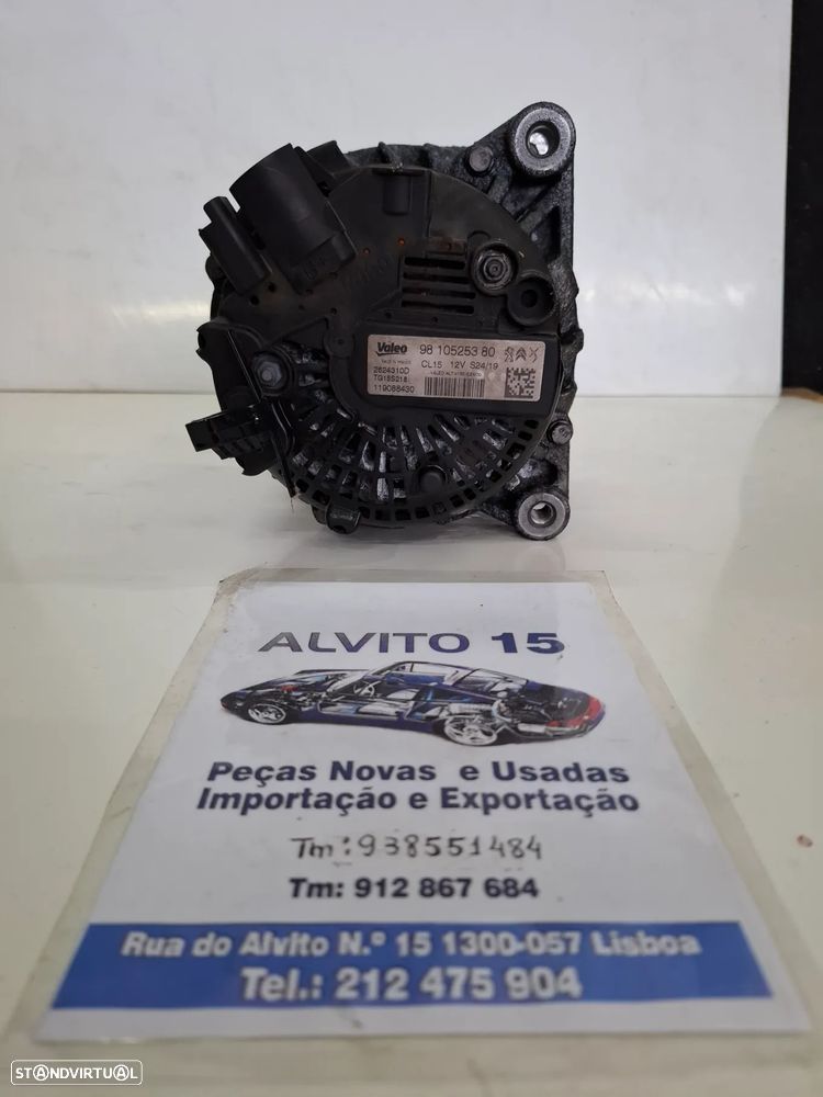 Alternador Peugeot 1.6 2018 ref: 9810525380 - 3