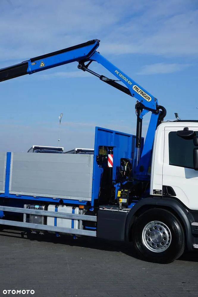 Scania / P 250 / ACC / SKRZYNIOWY + HDS + WINDA / PALFINGER PK 12 002 - EH B / WYSIĘG 10 M - 16