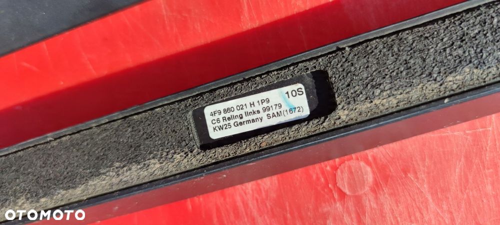 RELING DACHOWY CZARNY MAT KOMPLET AUDI A6 C6 1P9 - 5
