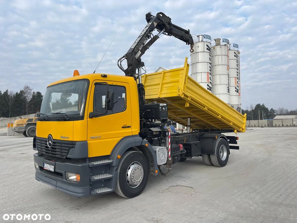 Mercedes-Benz ATEGO 1823 | 3-stronny Kiper + HDS Atlas 105.2 / Do Negocjacji - 1