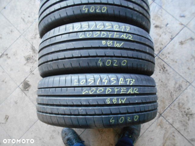 Opony 205/45r17 goodyear eagle f1 asymmetric 3 6,4mm  lato komplet - 2