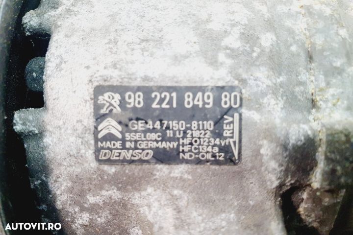 Compresor clima ac 1.2 vti hm01 9822184980 Peugeot 2008 1 (facelift) seria - 6