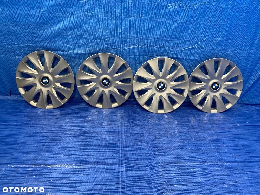 KOŁPAK SREBRNY KOŁPAKI DEKLE BMW OE 16" SREBRNE ORYGINAŁ - 5