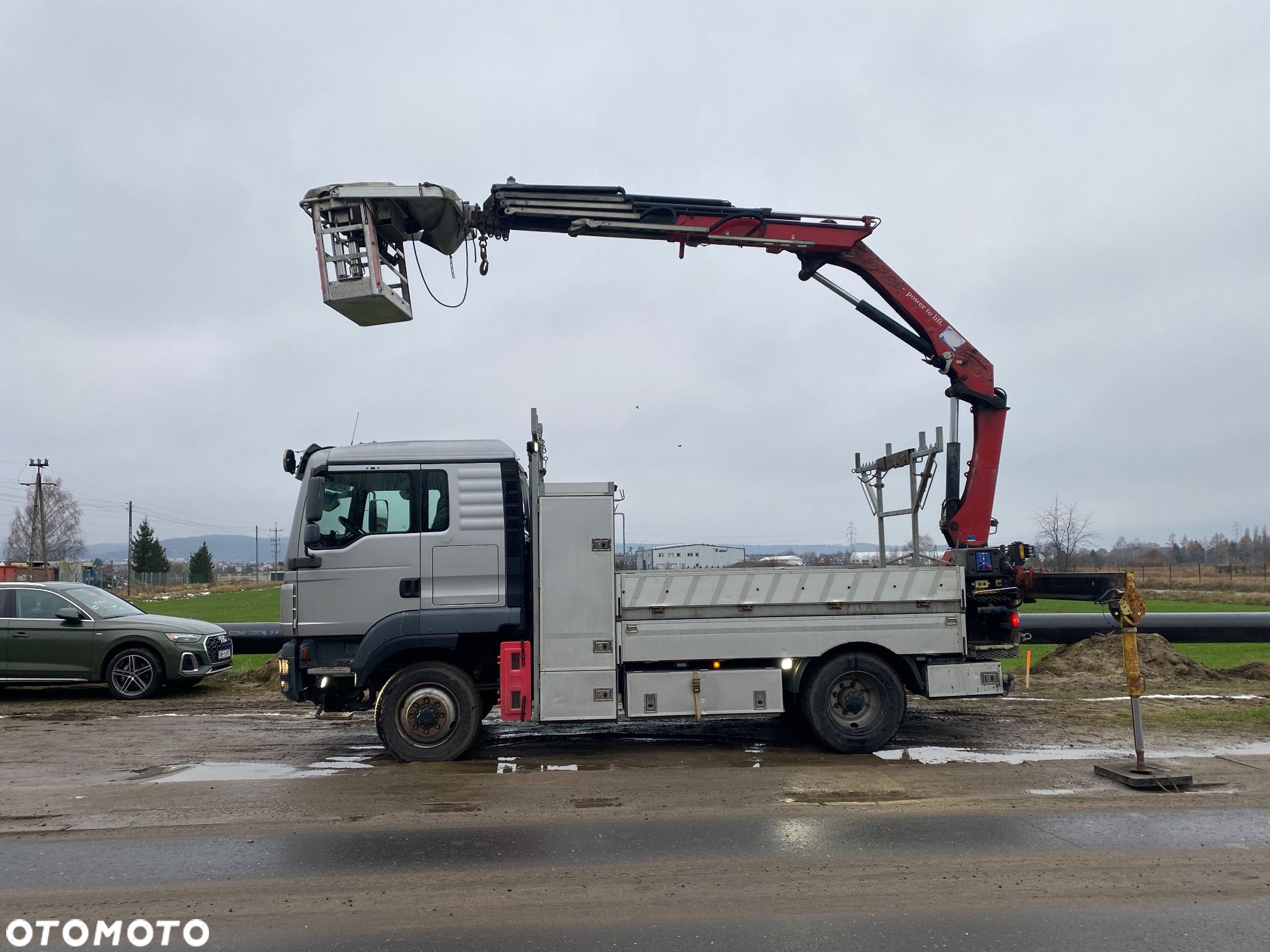 MAN TGM 15.290 4x4 Euro5 Energetyka HMF 1020 wciągarka podest osobowy - 1