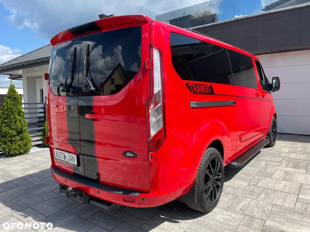 Ford TRANSIT CUSTOM LONG L2H1 Klima Navi Kamera Grzane Fotele 2xDrzwi Boczne Skóry Dubel Kabina 6os. Tempomat 2xPdc Rury - 5