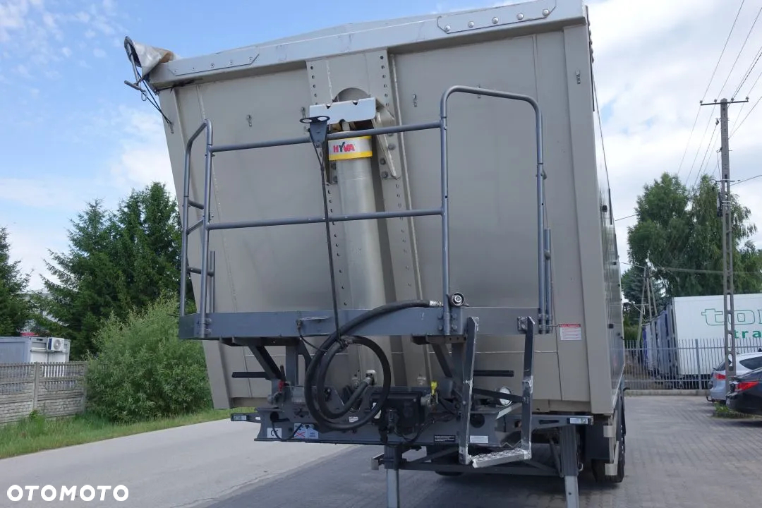 Langendorf WYWROTKA 48 m3 / WIBRATOR /  OSIE SAF / OŚ PODNOSZONA / ALUMINIOWE FELGI / SZYBER ZBOŻOWY / PLANDEKA / KLAPODRZWI - 9