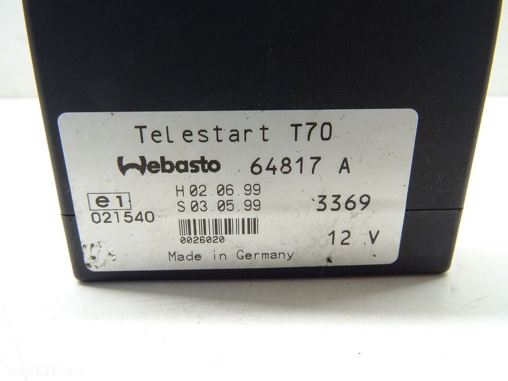 MODUŁ STEROWNIK WEBASTO TELESTART - 69.00 PLN - AUDI A6 C5 (4B2) 1997 - 2005 2.5 TDI 110 kW [150 - 2