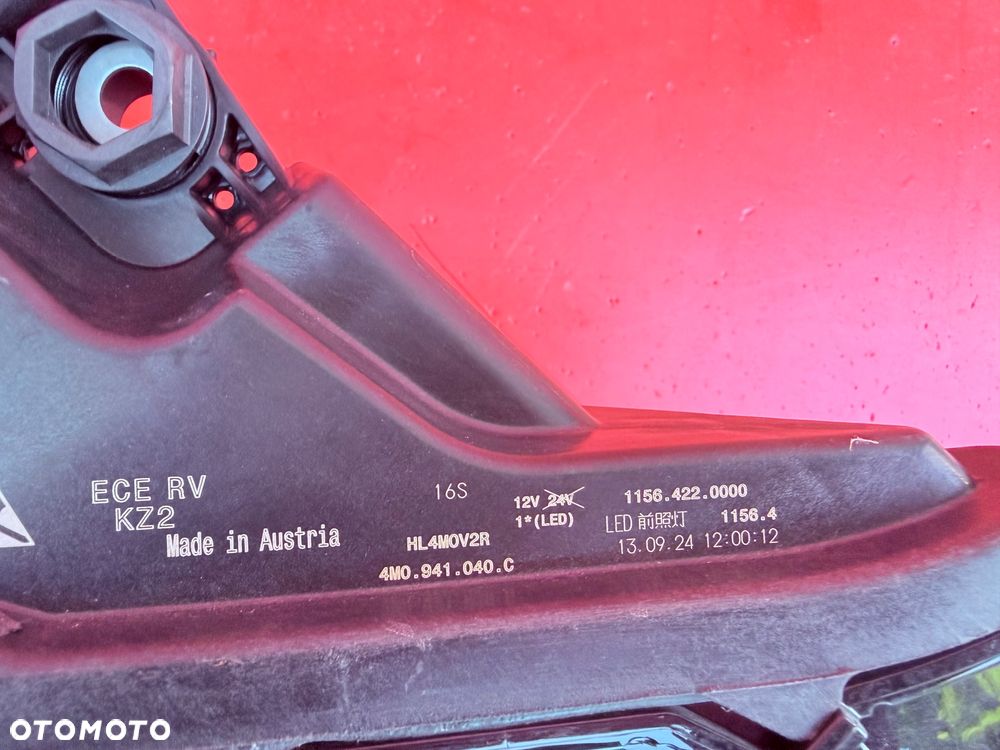 LAMPA PRAWA AUDI Q7 4M0 LIFT FULL LED MATRIX BDB EU KOMPLETNA 4M0941040 - 4