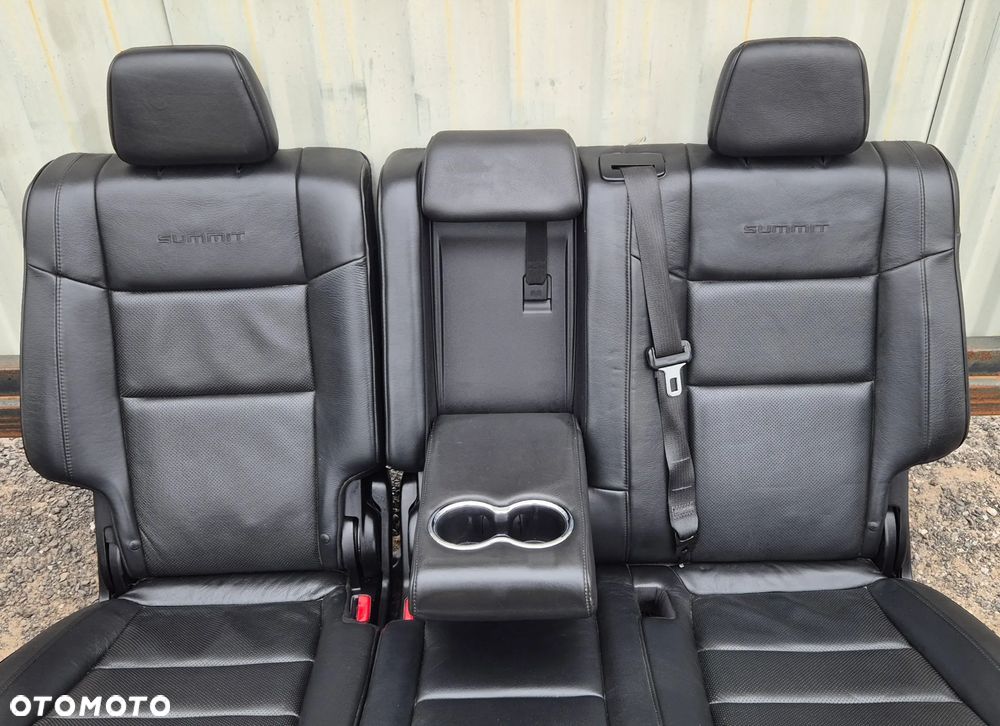 Siedzenia Fotele Przod Przednie Tył Kanapa CZARNE SUMMIT Jeep Grand Cherokee WK2 2014- - 7