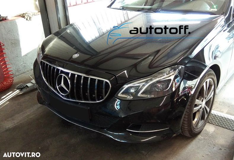 Grila Mercedes W212 S212 Facelift compatibila cu E-Class (13-15) GT Crom Design - 5