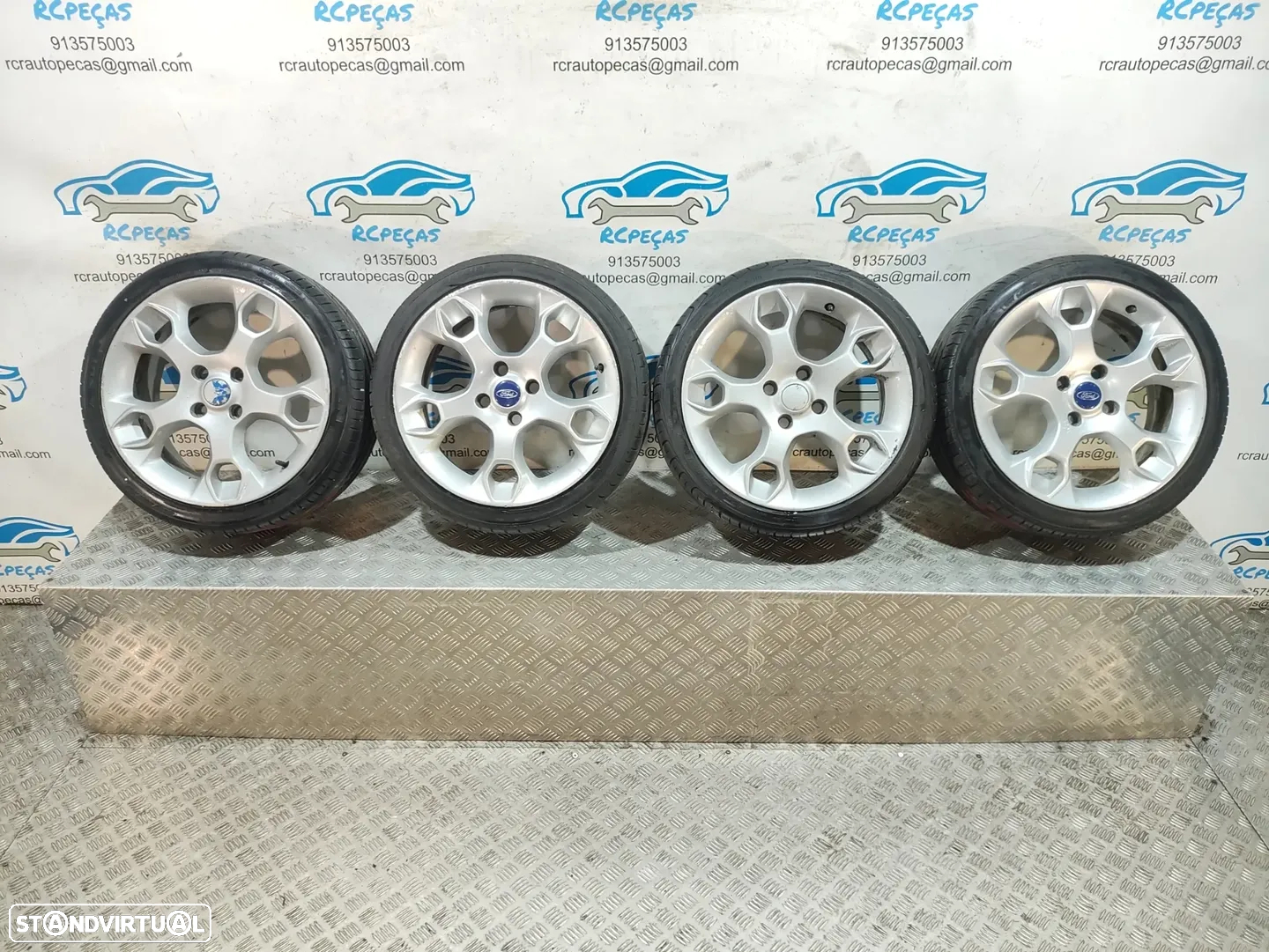 Jantes 17" Ford - Fiesta Mk 7 VII  - ORIGINAIS - 7J | ET47,5 | 4x108 - 17 Polegadas | 8AGJ-DC SPS 8AGJ-KB PB 8AGJ-FB FW | Pneus | 205 40 17 | Jante | - 13