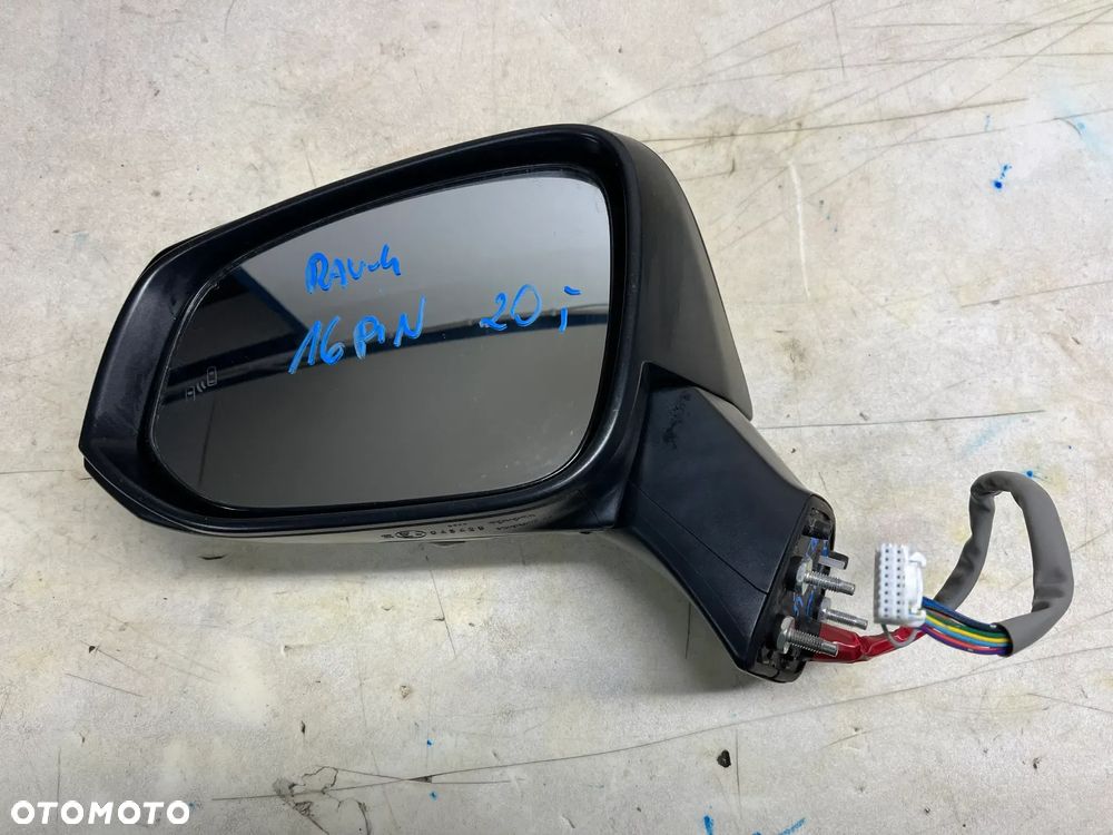 Lusterko lewe Toyota RAV-4 | RAV4 V 16PIN (czarne) - oryginalne z demontażu - 2