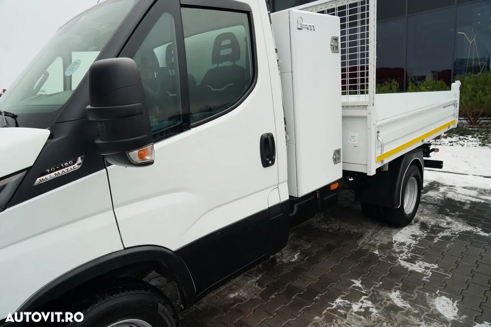 Iveco DAILY 70-180 / BASCULATOR SPATE 2.8 M / MTA: 7.0 T / BLOCARE PUNȚI / DUBLU / HI-MATIC - 17
