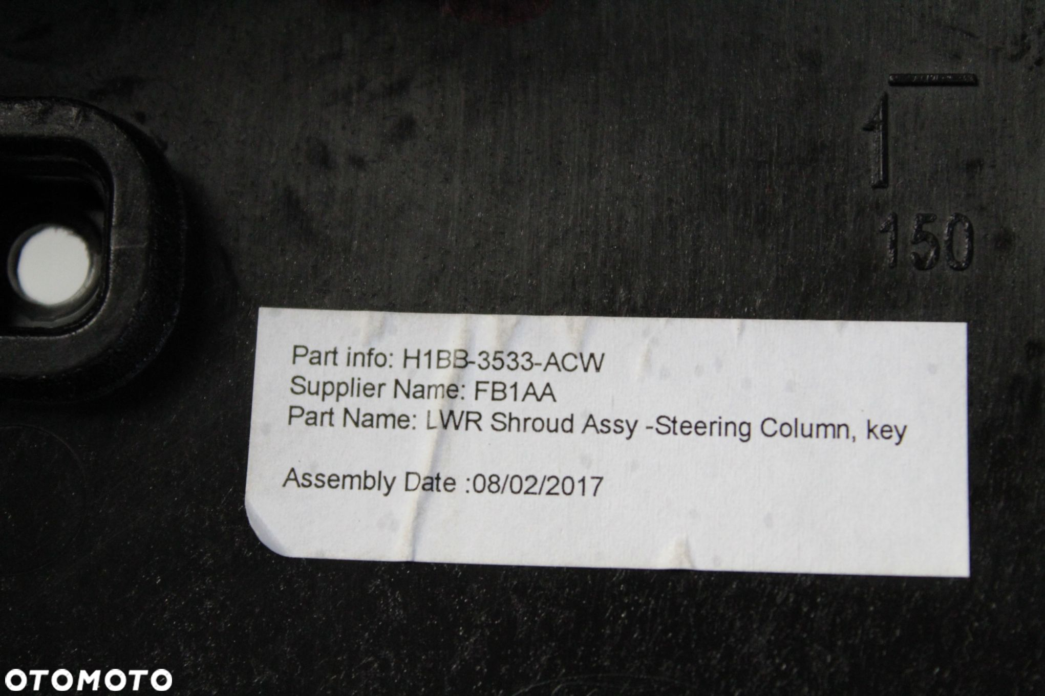 Osłona obudowa kolumny stacyjki Ford Fiesta  Mk8 H1BB-3533-AC H1BB-3530-AE - 4