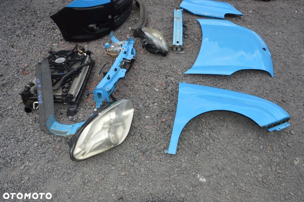 Zderzak maska błotnik lampa komplet przód fiat doblo ii 10r ral 5015 1.6 d - 10
