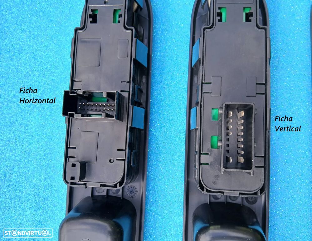 Comando botão interruptor dos vidros Peugeot 207 307 406 407   NOVO - 6