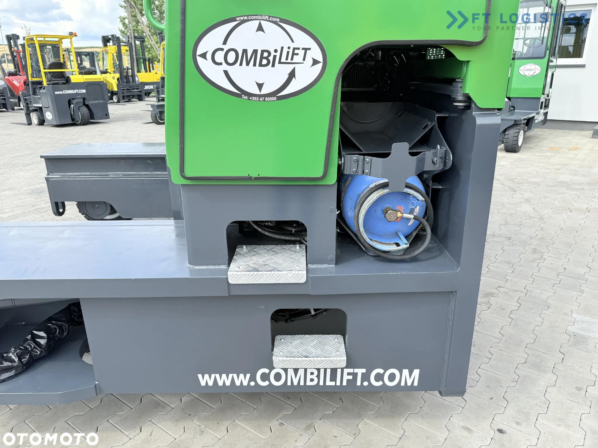 Combilift C8000 / GAS / DUPLEX - 4700MM / POZYCJONER / WOLNY SKOK / PEŁNA OGRZEWANA KABINA / JEDYNIE 5141H / STAN - JAK NOWY! - 11