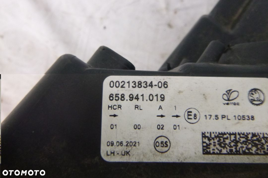 SKODA KAMIQ LAMPA LEWY PRZOD 658941019 - 8