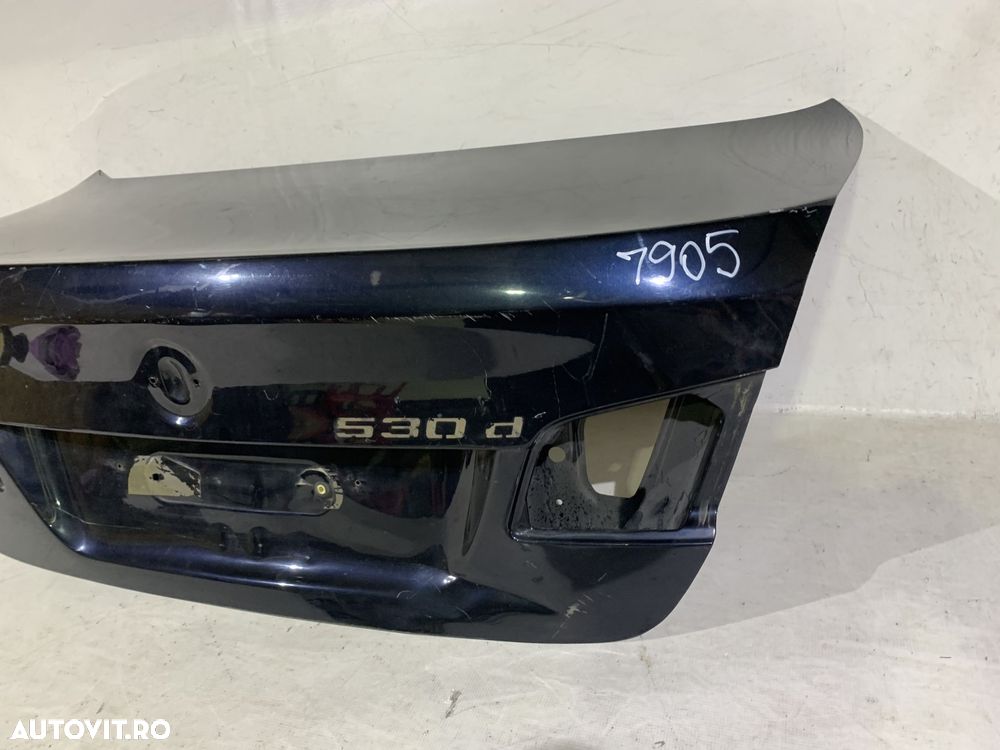 Capota portbagaj, BMW Seria 5 F10, Berlina, Sedan, 2010, 2011, 2012, 2013, 2014, 2015, 2016. - 2