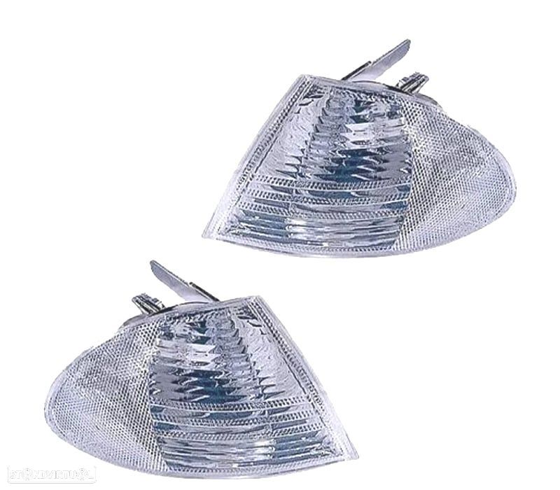 PISCAS FRONTAIS BMW E46 BERLINA 98-01 CROMADO FOSCO - 1