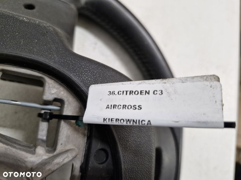citroen c3 aircross 1 i kierownica multifunkcja skóra skórzana 98118752zd - 10