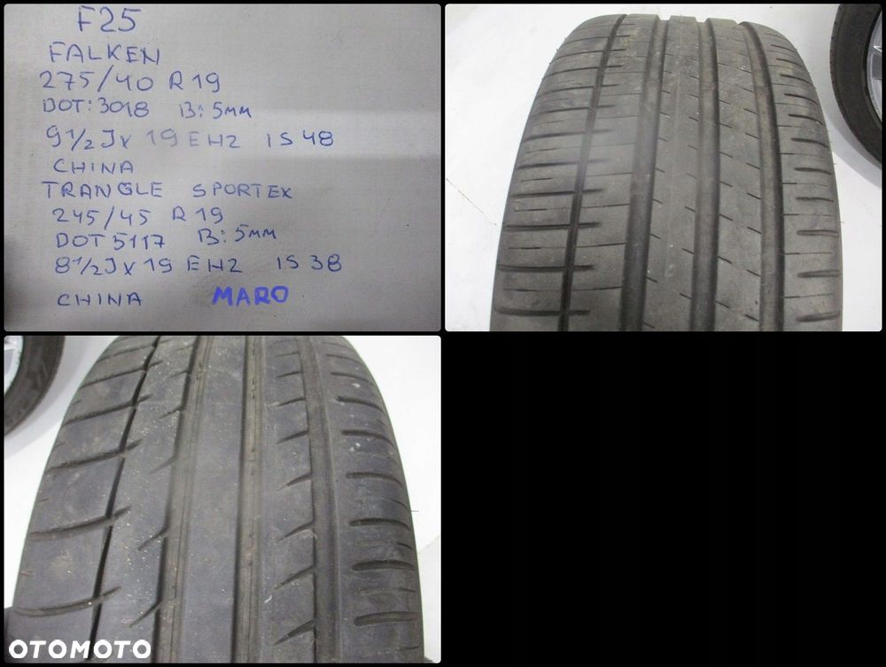 Koła Felgi Opony BMW X3 F25 R19 - 10