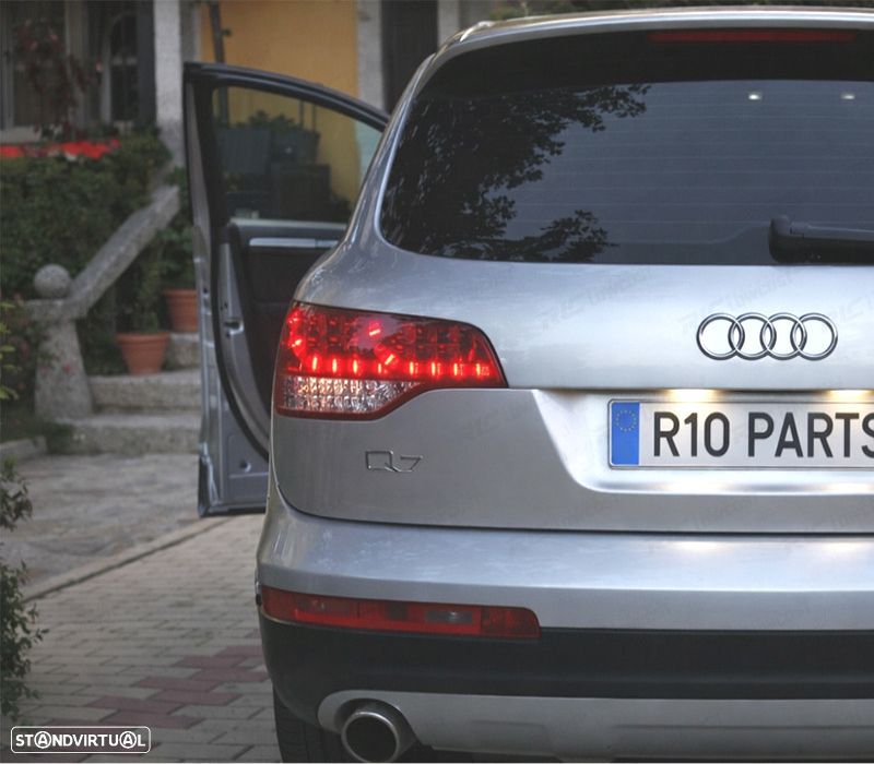 PILOTOS AUDI Q7 05-09 LED VERMELHO CROMADO - 3
