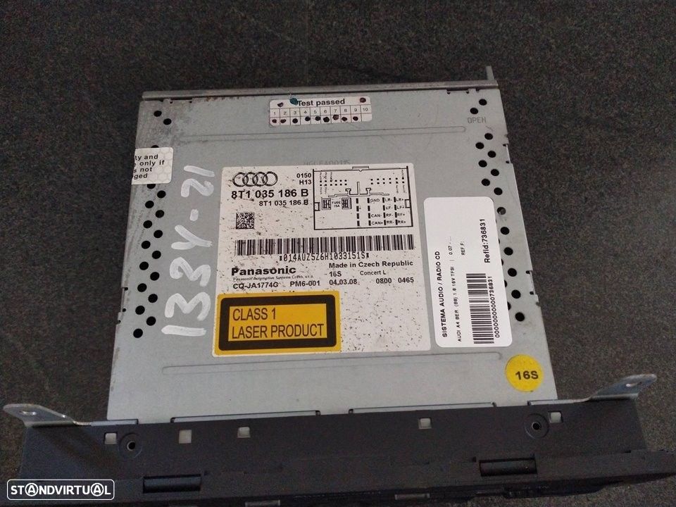 SISTEMA AUDIO / RADIO CD AUDI A4 2008 - 6